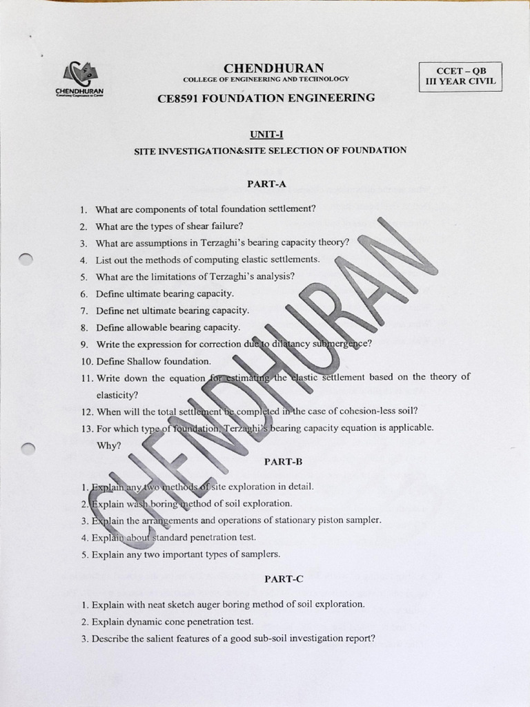 Civil Engineering Foundation Guide | PDF | Deep Foundation | Civil ...