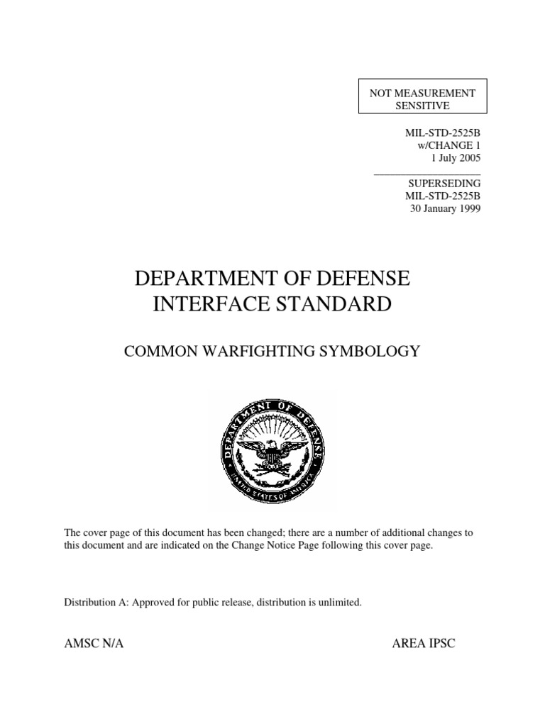 Updates to MIL-STD-2525B Standards | PDF | Military Science | Military