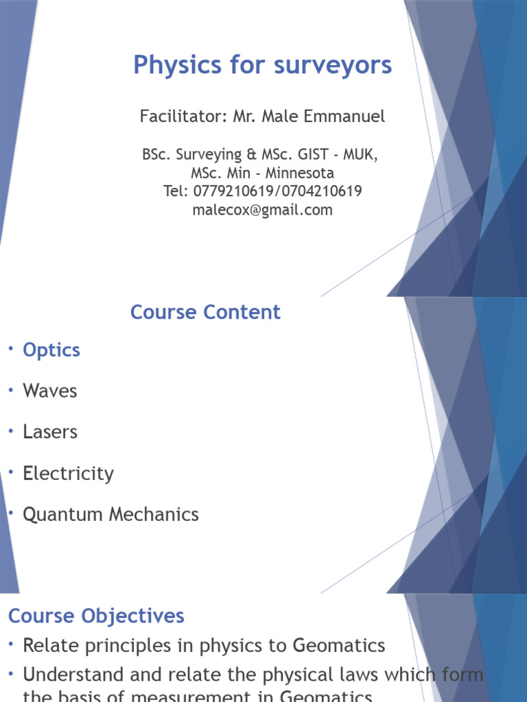 1.0 Geomatrical Optics1 PDF Light Optics