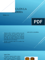 2.2 El Agua en La Madera