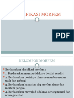 Klasisfikasi Morfem