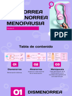 006 Amenorrea, Dismenorrea y Menopausia