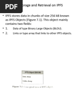 Data Storage and Retrieval On IPFS