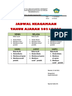 Jadwal Keagamaan