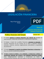 Unidad 15. Aspectos Generales de La Ley Del Sistema Financiero