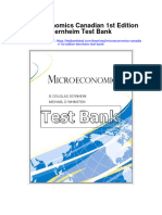 Microeconomics Canadian 1st Edition Bernheim Test Bank