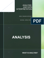 Analysis and Data Interpretation