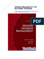 Modern Database Management 11th Edition Hoffer Test Bank