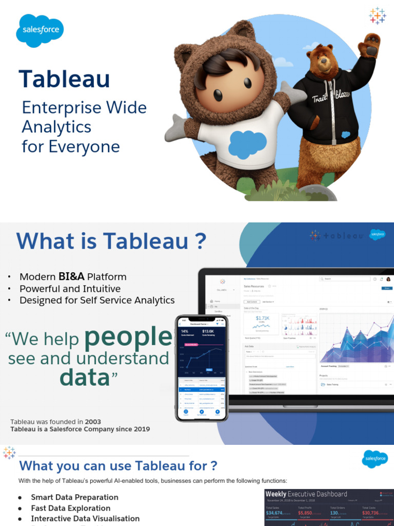Introduction To Tableau - 2023 | PDF | Analytics | Cloud Computing