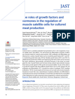 2023 - The Roles of Growth Factors and Hormones in The Regulation of Muscle Satellite Cells For Cultured Meat Production