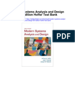 Modern Systems Analysis and Design 6th Edition Hoffer Test Bank