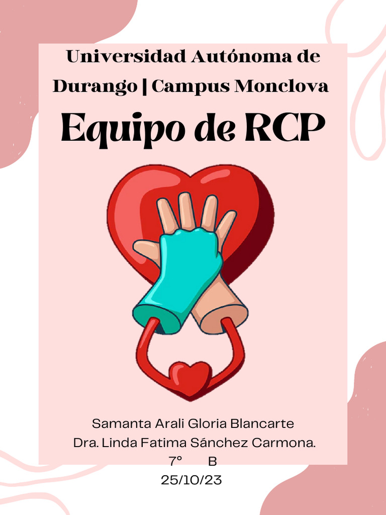 Equipo RCP | PDF | Reanimación cardiopulmonar | Enfermedades y trastornos