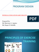 Lesson 1 Final PE 11 PRINCIPLES OF EXERCISE TRAINING