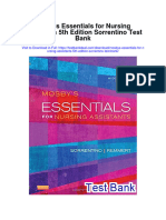 Mosbys Essentials For Nursing Assistants 5th Edition Sorrentino Test Bank