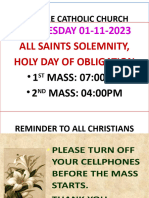 Order of Mass 01-11-2023