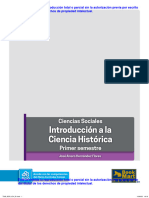 Primer Semestre - Introduccion A La Ciencia Histórica