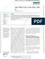 Premature Infant Care in The Early 20th Century: N Ocus