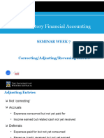 Seminar Week 7 (Lecture Slides Correcting-Adjusting-Reversing Entries)