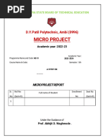 D.Y.Patil Polytechnic, Ambi (0996) : Micro Project