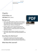 Garlic - NCCIH