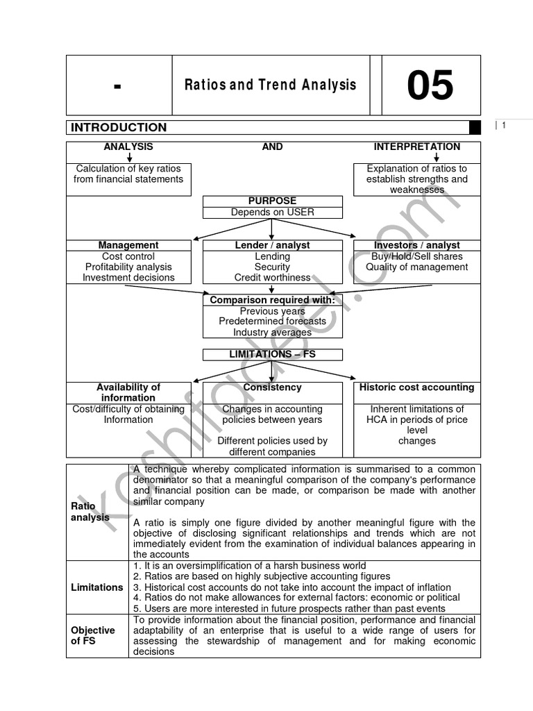 05 Ratios And Trend Analysis Pdf Dividend Financial Capital
