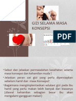 Gizi Selama Masa Konsepsi