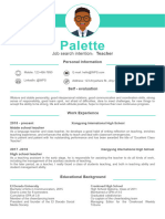 Green Resume Template