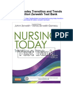 Nursing Today Transition and Trends 8th Edition Zerwekh Test Bank