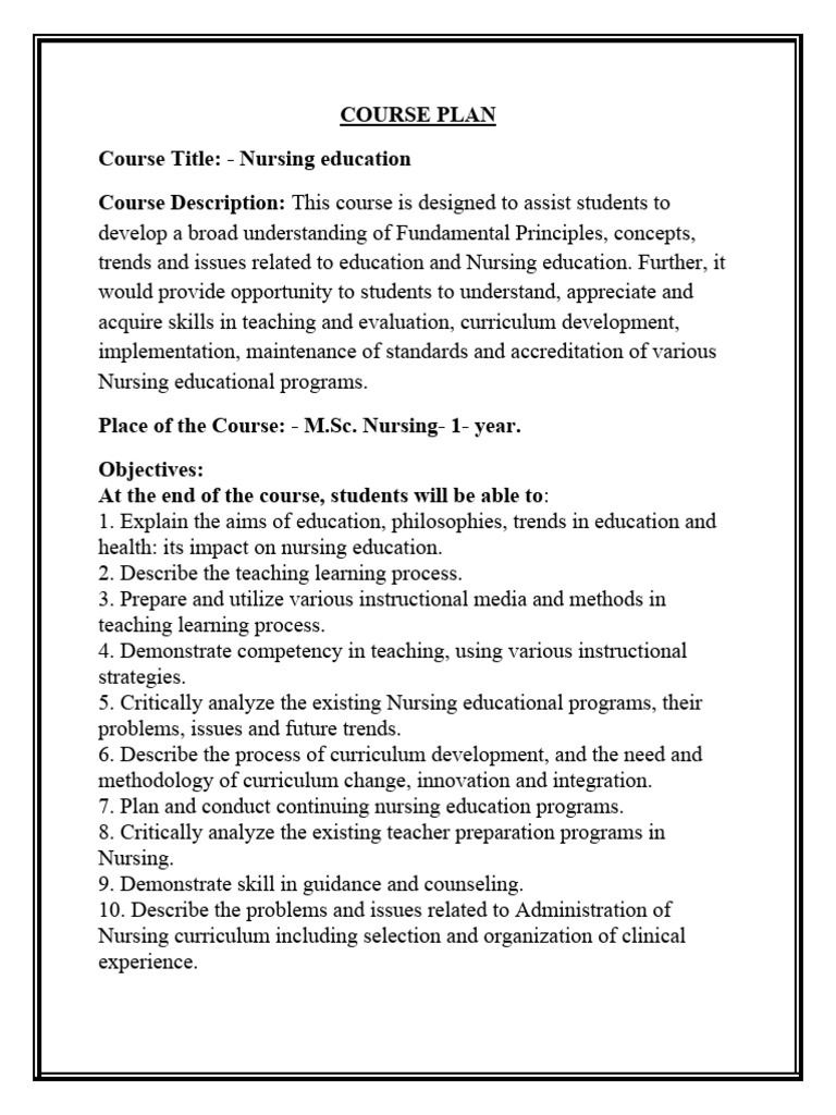 course-plan-on-nursing-education-pdf-nursing-curriculum