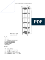 Tower Shelf Plans