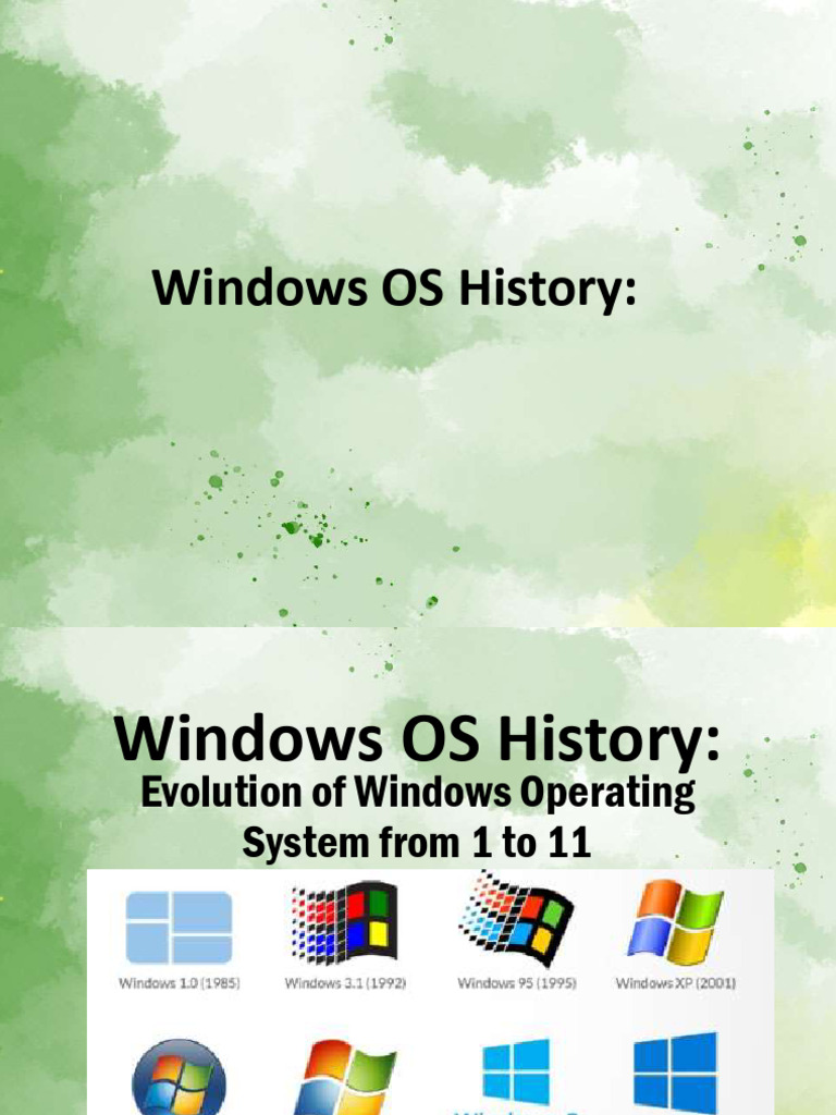 A brief history of microsoft windows pdf microsoft windows
