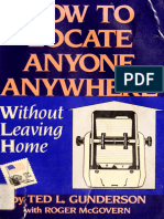 How To Locate Anyone Anywhere Without Leaving Home - Ted L. Gunderson - New York, 1996 - Plume - 9780452277427 - Anna's Archive