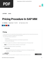 Pricing Procedure in SAP MM - Learn Online SAP MM