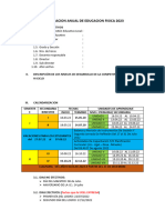 PLANIFICACION ANUAL DE E.F. III - CICLO en Blanco