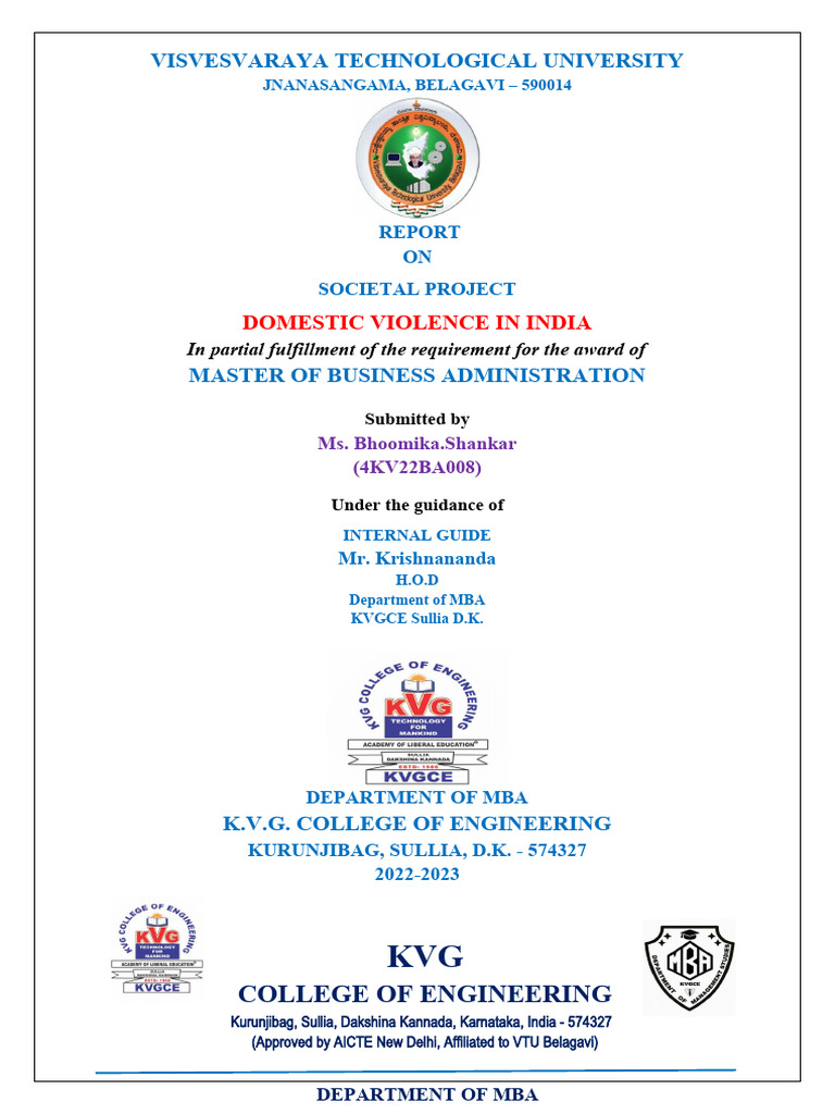 a-societal-project-report-download-free-pdf-domestic-violence