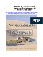 World Regions in Global Context People Places and Environments 4th Edition Marston Test Bank