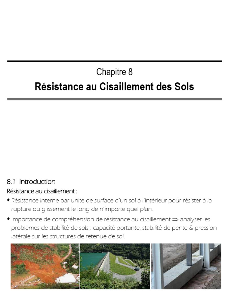 Résistance au Cisaillement des Sols | PDF | Contrainte de cisaillement ...