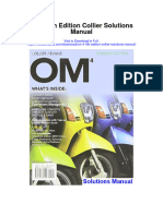 Om 4 4th Edition Collier Solutions Manual