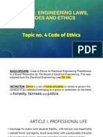 Topic No. 4 Code of Ethics