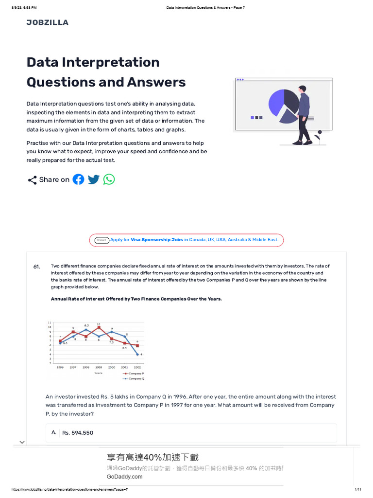 Data Interpretation Questions & Answers - Page 7 | PDF | Interest ...