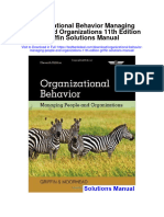 Organizational Behavior Managing People and Organizations 11th Edition Griffin Solutions Manual