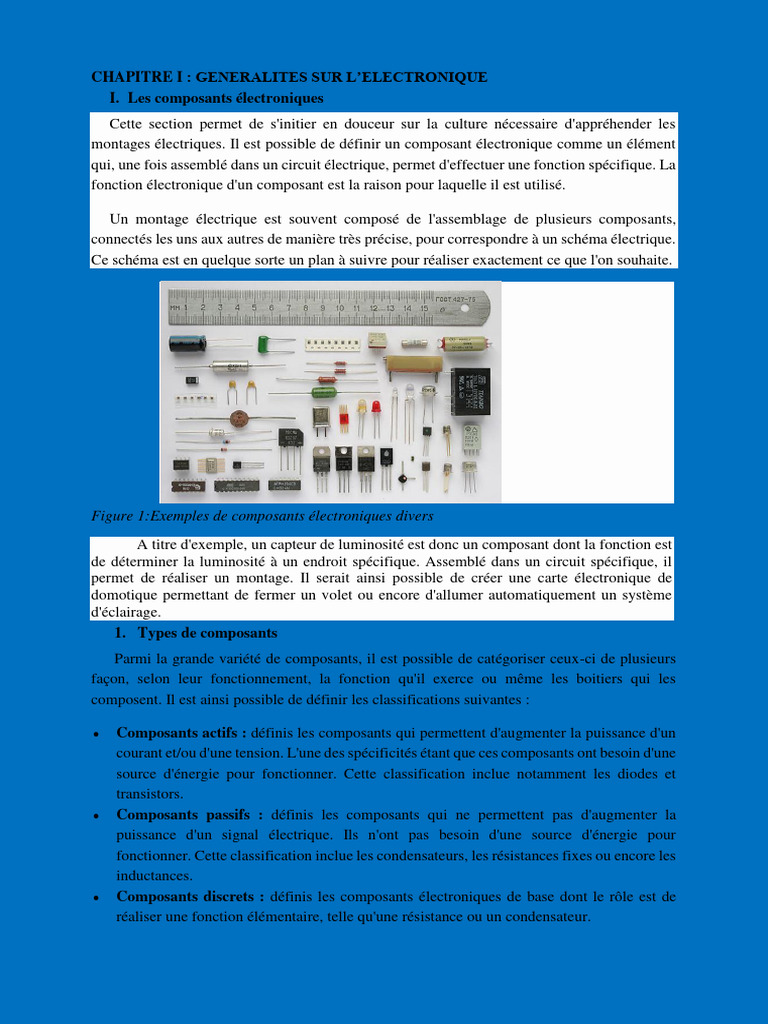 Composants Électroniques et Schémas | PDF | Résistance (composant ...