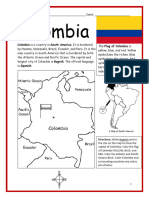 Colombia: Colombia Is A Country in South America. It Is Bordered