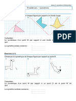 Problèmes - Symétries: Exercice 1 ( )