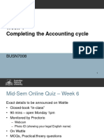 BUSN7008 Week 4 Completing The Accounting Cycle - Updated 2023