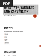 Variables, Data Types, and Conversion (Minggu 3)