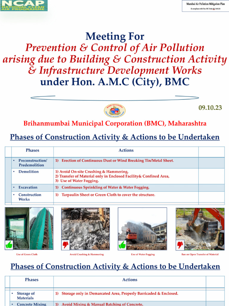BMC PPT - Construction (F) | PDF
