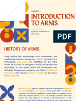 Dimalaluan - Brief History of Arnis