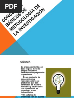 Conceptos Basicos de Metodologia de La Investigacion