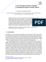 Research On The Design of Indoor Facilities in University Dormitories Based On POE Theory